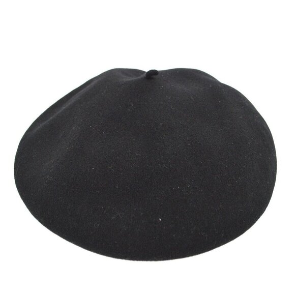 Chanel Black Hat Beret Small Good - Picture 10 of 15